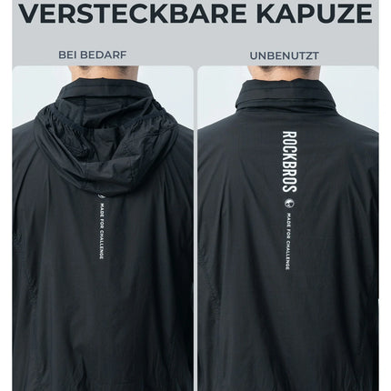 ROAD TO SKY Fahrradjacke Winddicht Atmungsaktiv für MTB & Rennrad