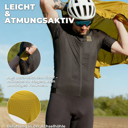 ROAD TO SKY Fahrradjacke Winddicht Atmungsaktiv für MTB & Rennrad