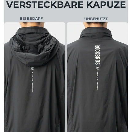 ROAD TO SKY Fahrradjacke Winddicht Atmungsaktiv für MTB & Rennrad
