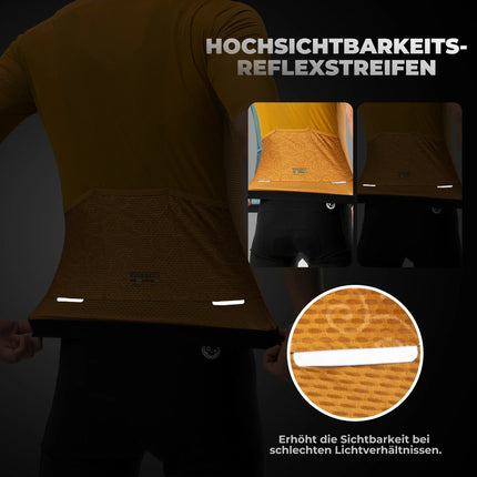 ROAD TO SKY Herren Kurzarm-Radtrikot Jersey für MTB & Rennrad