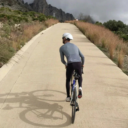 ROAD TO SKY Langarm-Radtrikot Herren Jersey Gelb/Blau