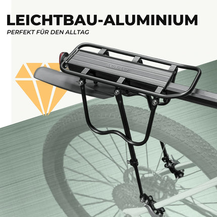 ROCKBROS Fahrrad Gepäckträger mit Reflektor und Schutzblech Aluminiumlegierung