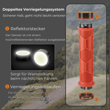 Fahrrad Lenkergriffe Doppelverschluss für 22,2mm Lenke