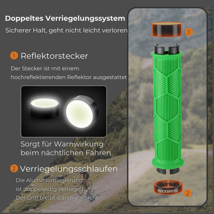 Fahrrad Lenkergriffe Doppelverschluss für 22,2mm Lenke