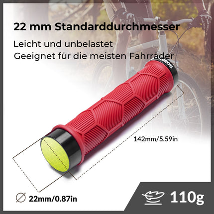 Fahrrad Lenkergriffe Doppelverschluss für 22,2mm Lenke