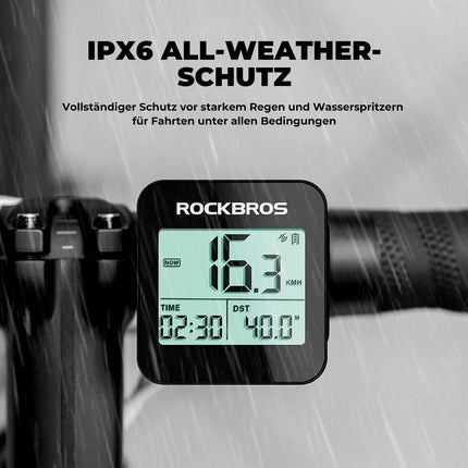 ROCKBROS Fahrradcomputer Kabellos G1