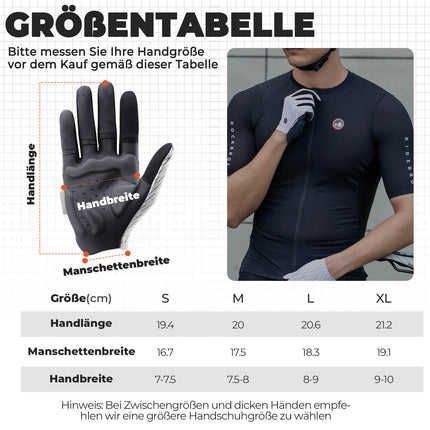ROCKBROS Fahrradhandschuhe mit Touchfunktion