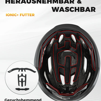 ROCKBROS Fahrradhelm Sport Mountainbike Schutzhelm Atmungsaktiv 54-58cm