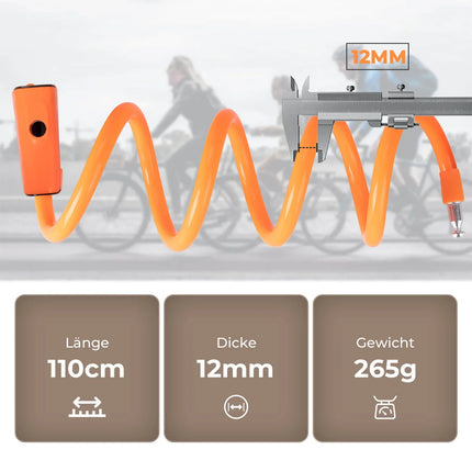 ROCKBROS Fahrradschloss 110 cm / 11 mm