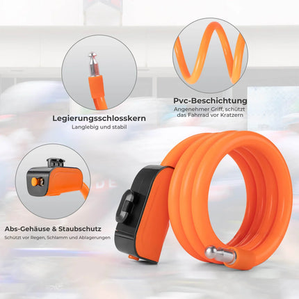 ROCKBROS Fahrradschloss 110 cm / 11 mm
