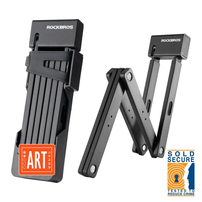 ROCKBROS Faltschloss Fahrradschloss 104 cm Faltbares
