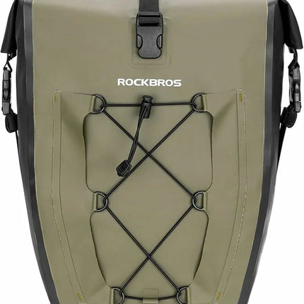 ROCKBROS Gepäckträgertasche 25L-32L 100 % wasserdicht mit Tragegriff