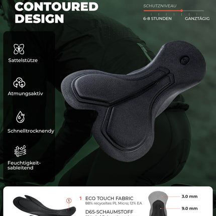 ROCKBROS Herren Fahrrad Trägerhose Lang Gepolstert