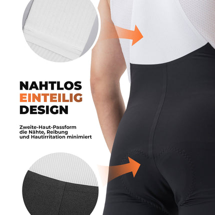 ROCKBROS Herren Fahrrad Trägerhose Lang Gepolstert