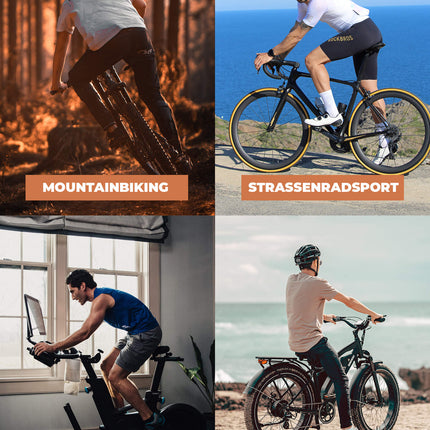 ROCKBROS Herren Fahrrad Trägerhose Lang Gepolstert