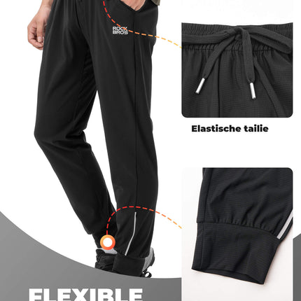 ROCKBROS Herren Fahrradhose Elastische Passform Sicherheitsstreifen