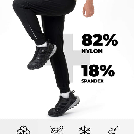 ROCKBROS Herren Fahrradhose Elastische Passform Sicherheitsstreifen