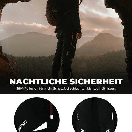 ROCKBROS Herren Radlerhose Atmungsaktiv Lang Fahrradhose Unisex M-4XL