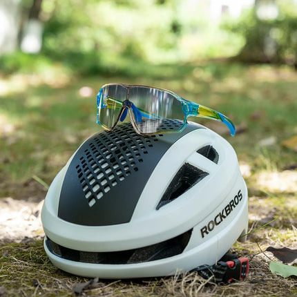 ROCKBROS Kinder Fahrradbrille UV400-Schutz Selbsttönend Sonnenbrille