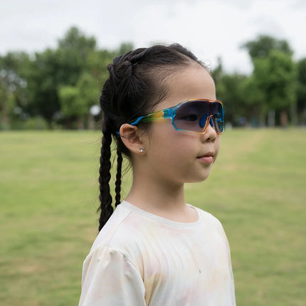 ROCKBROS Kinder Fahrradbrille UV400-Schutz Selbsttönend Sonnenbrille