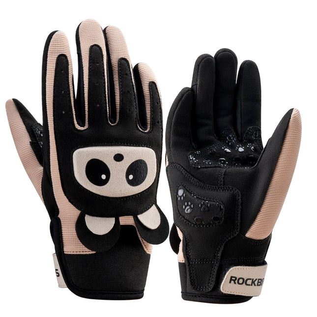 ROCKBROS Kinder Fahrradhandschuhe Atmungsaktiv & Rutschfest Mit SBR-Schutz