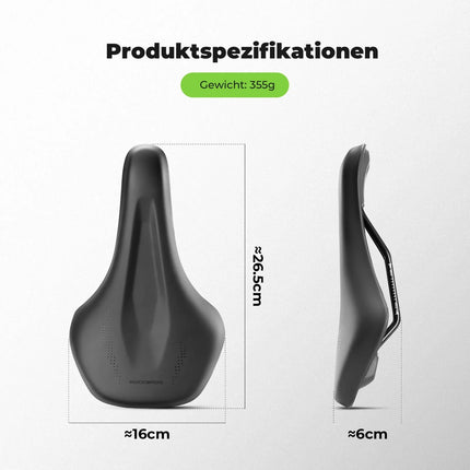 ROCKBROS Leichter Fahrradsattel mit Atmungsaktivität - Für MTB, Rennrad, Gravelbike