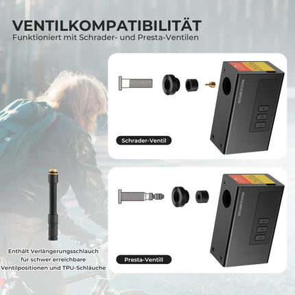 ROCKBROS MINI Elektrische Fahrradpumpe Tragbar AS240 Pro