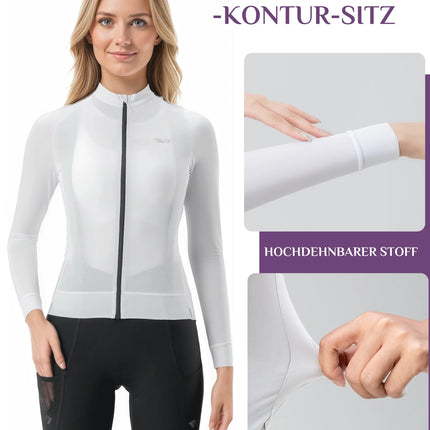 ROCKBROS TVI Damen Langarm-Radtrikot Fahrrad Jersey für MTB & Rennrad
