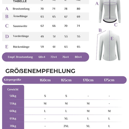 ROCKBROS TVI Damen Langarm-Radtrikot Fahrrad Jersey für MTB & Rennrad