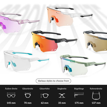 Ultraleichte Polarisierte Fahrradbrille mit UV400