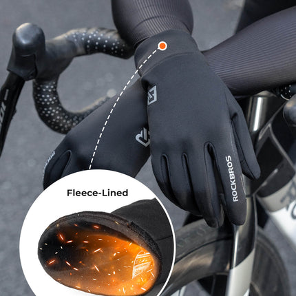 ROCKBROS Fahrradhandschuhe Anti-Rutsch Reflektierend
