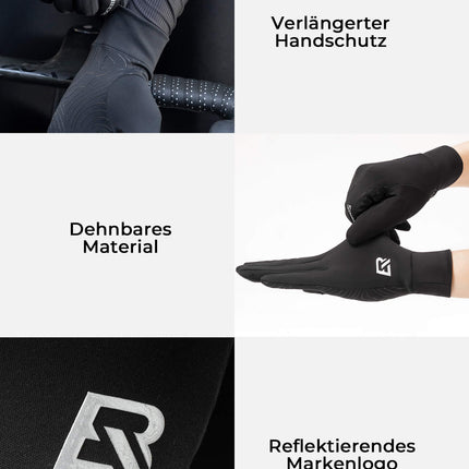 ROCKBROS Fahrradhandschuhe Anti-Rutsch Reflektierend