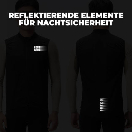 Ärmellose Fahrradweste Fahrradjacke Packbar Atmungsaktiv