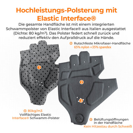 Elastic Interface® Halbfinger Fahrradhandschuhe