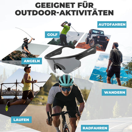 Smarte Fahrradbrille mit Bluetooth: Elektronisch, Selbsttönend & Polarisiert