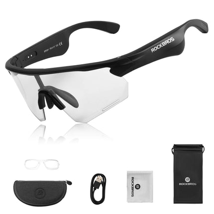 Smarte Fahrradbrille mit Bluetooth: Elektronisch, Selbsttönend & Polarisiert