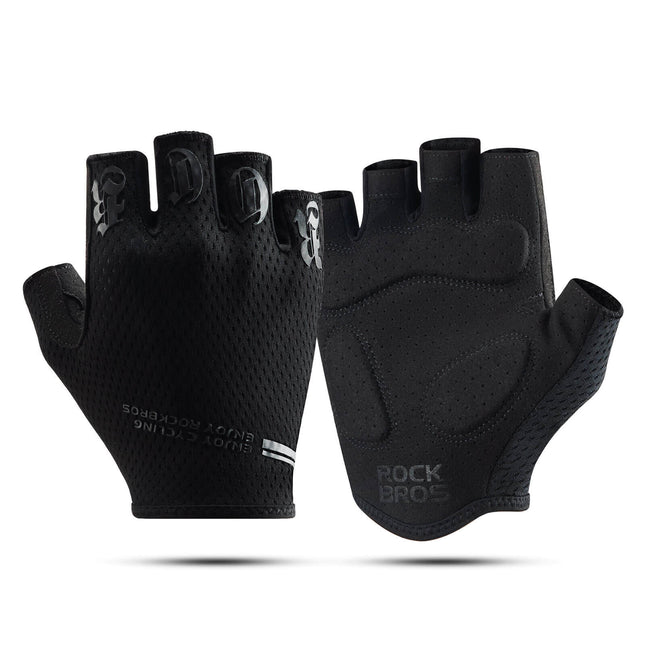 ROCKBROS Fahrrad Handschuhe Halbfinger rutschfest Stoßdämpfende Sommer