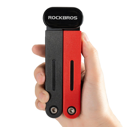 ROCKBROS Fahrrad Klapp-Fahrradschloss Robust Diebstahlschutz mit 2 Schlüsseln