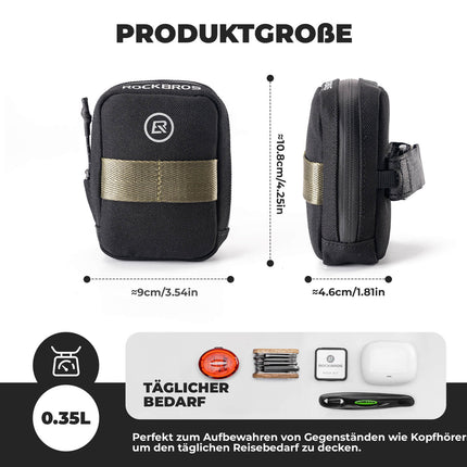 ROCKBROS Fahrrad Satteltasche Kompakte Aufbewahrungstasche Rennrad MTB
