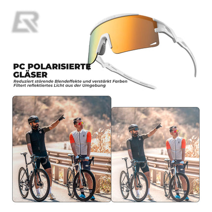 Winddichte Selbsttönende und Polarisierte Radbrille