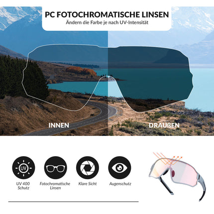 Federleichte Polarisierte Fahrradbrille (UV400)
