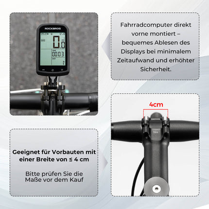 Fahrradcomputer Halterung Kompatibel mit Garmin/Bryton/GPS Fahrradlicht