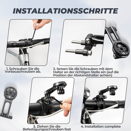 Fahrradcomputer Halterung Kompatibel mit Garmin/Bryton/GPS Fahrradlicht