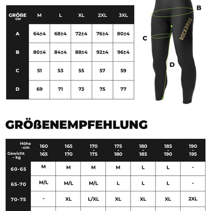 Fahrradhose Lang Gepolstert Nahtlos Schnelltrocknend Herren