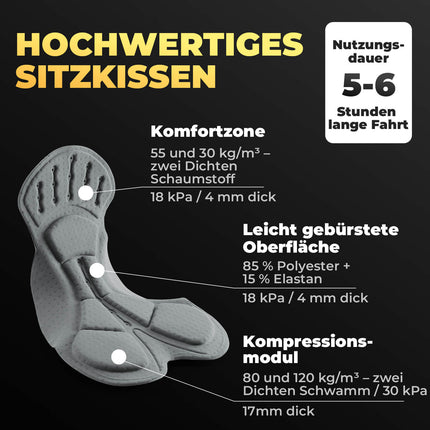 Fahrradhose mit Sitzpolster Herren