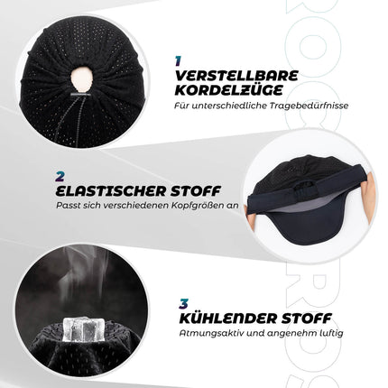 Pferdeschwanz Kappe UV-Schutz Sommer Unisex