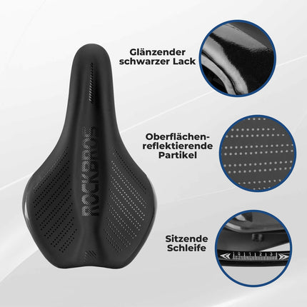Fahrradsattel Komfortabel Gel mit überzug & Schraubenschlüssel