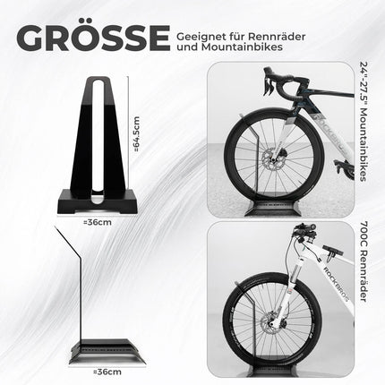Fahrradständer für 24–27,5 Zoll MTBs und 700C Rennräder