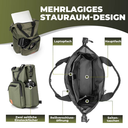 Fahrradtasche Lenkertasche für Brompton 10L+1.5L