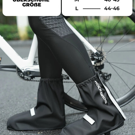 Fahrradüberschuhe Reflektierend Wasserdicht mit Klettverschluss
